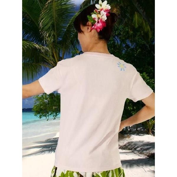 フラダンス Tシャツ [S]  ハイビスカス・ティアレ ピンク 982sp |  | 02
