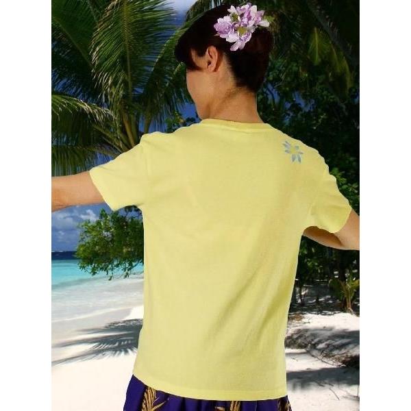 フラダンス Tシャツ [S]  ハイビスカス・ティアレ イエロー 982sy |  | 02