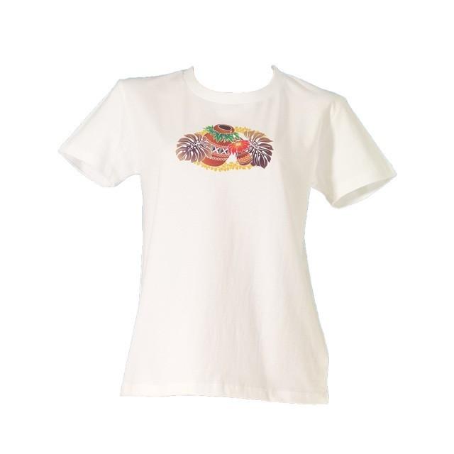 フラダンス Tシャツ [L]  イプ・ウリウリ ホワイト 983lw |  | 03