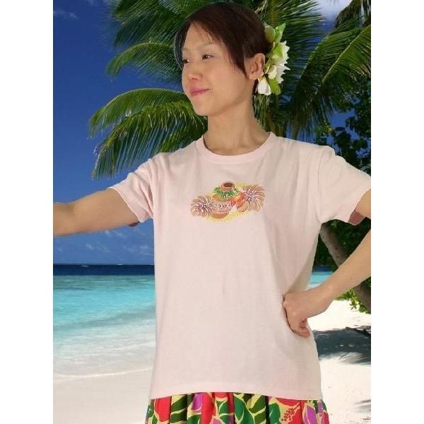 フラダンス Tシャツ [M]  イプ・ウリウリ ピンク 983mp |  | 01