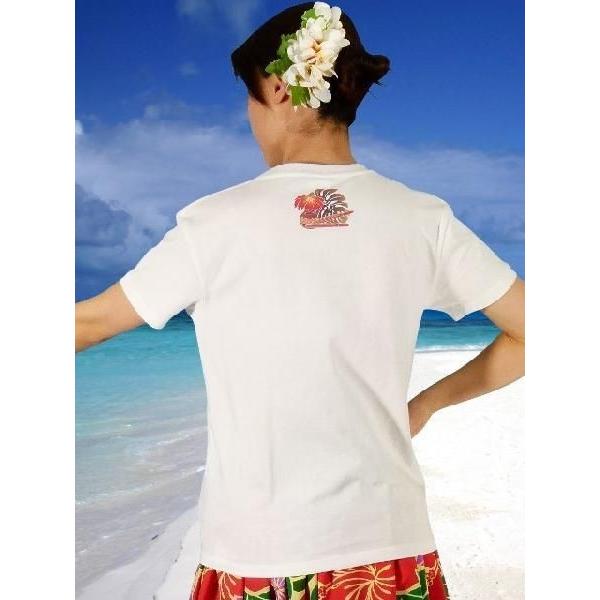 フラダンス Tシャツ [M]  イプ・ウリウリ ホワイト 983mw |  | 02