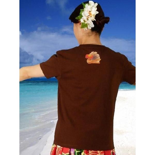フラダンス Tシャツ [S]  イプ・ウリウリ ブラウン 983sbr |  | 02