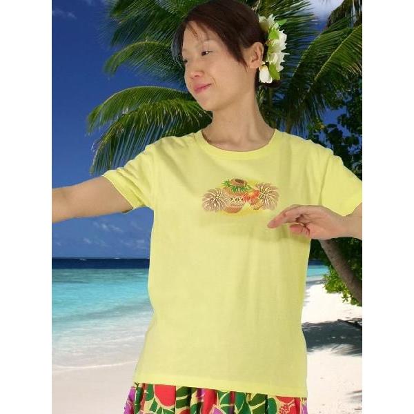 フラダンスTシャツ [XL] イプ・ウリウリ イエロー 983xly : emika