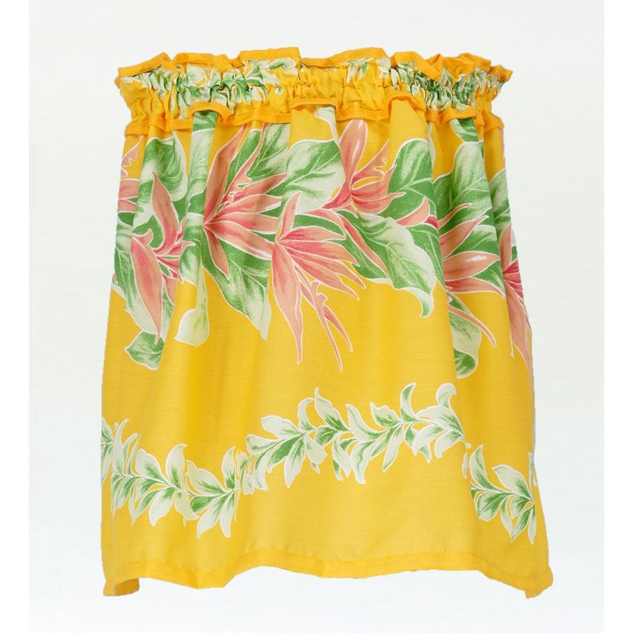 フラダンス ケイキ 上下 セットキッズ イエロー Sサイズ c76S : emika