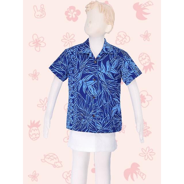 アロハシャツ ガールズ ブルー ヘリコニア 120サイズ c84bl120 |  | 01