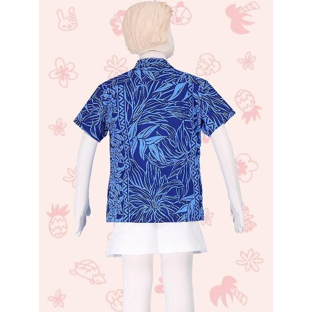 アロハシャツ ガールズ ブルー ヘリコニア 120サイズ c84bl120 |  | 02