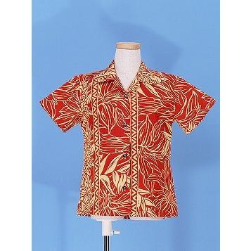 アロハシャツ ガールズ ブラウン ヘリコニア 120サイズ c84br120 |  | 03