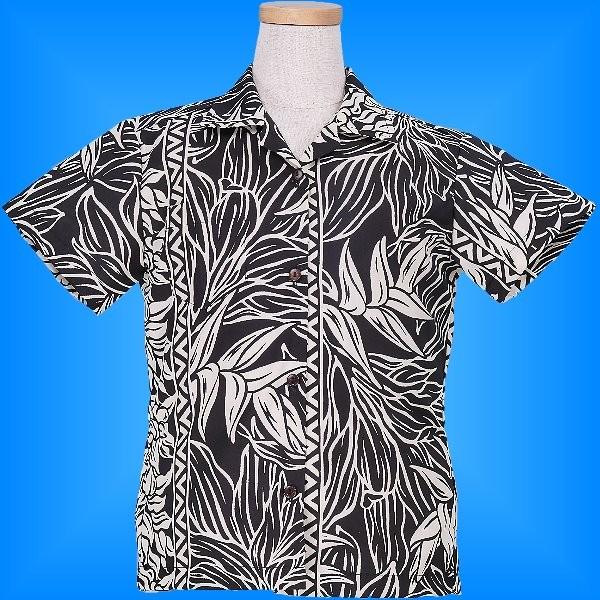 アロハシャツ ガールズ クリーム ヘリコニア 120サイズ c84c120 | 