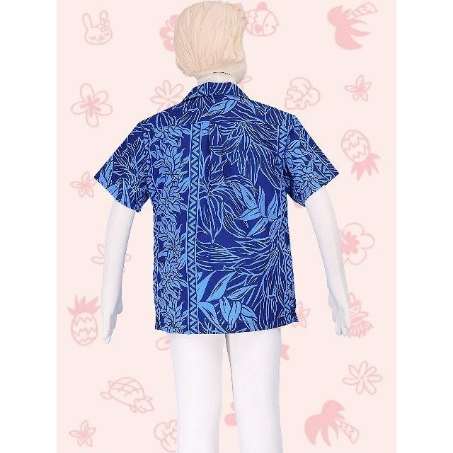 アロハシャツ ボーイズ ブルー ヘリコニア 120サイズ c85bl120 |  | 02
