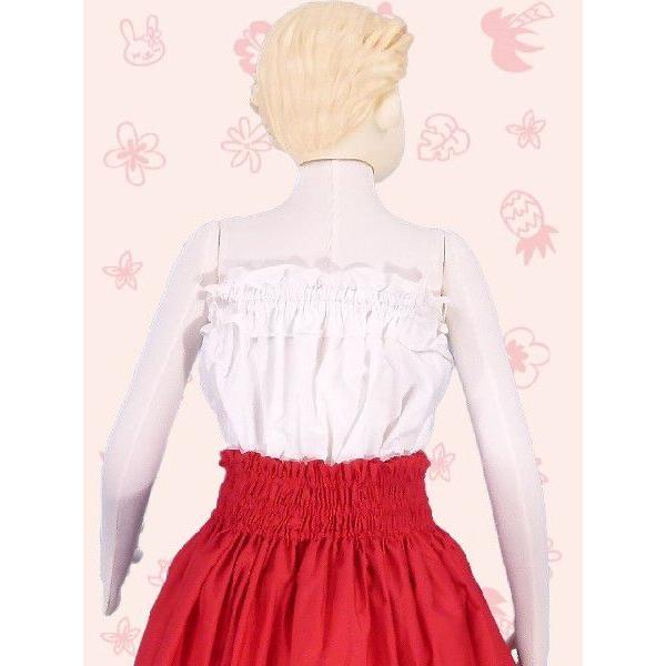 フラダンス ケイキ チューブトップブラウス ホワイト ck37w