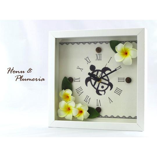 ホヌ＆プルメリア スクエアクロック CLKS0001 |  | 01
