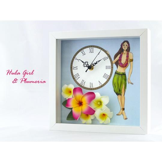フラガール＆プルメリア スクエアクロック CLKS0003 |  | 01