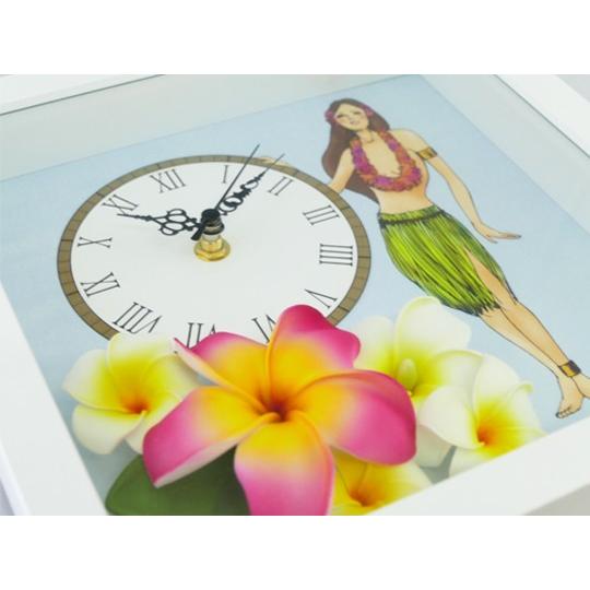フラガール＆プルメリア スクエアクロック CLKS0003 |  | 02