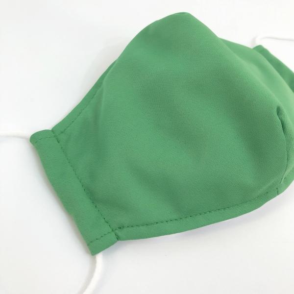 カラーマスク 緑 グリーン・無地 1枚 S/M/Lサイズ 抗菌・防臭 選べる
