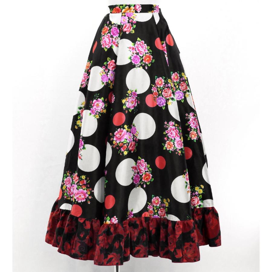 フラメンコ ブーケ×水玉 セットアップ ブラック＆レッド S-Lサイズ FBS-12 |  | 05