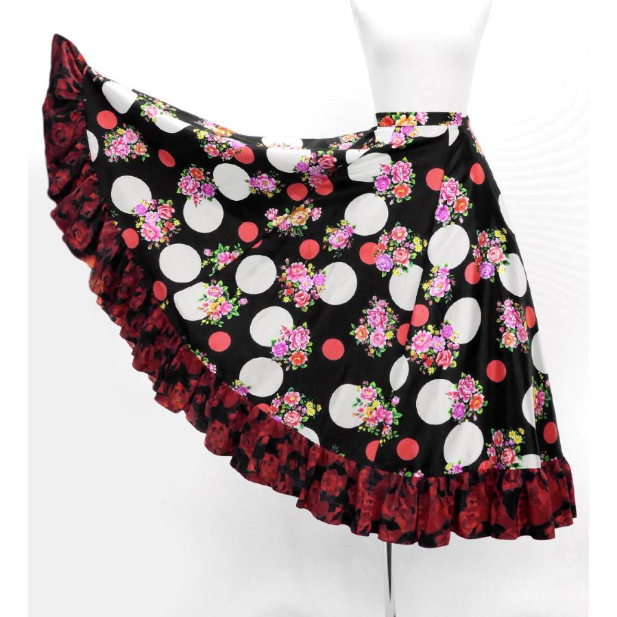 フラメンコ ブーケ×水玉 セットアップ ブラック＆レッド S-Lサイズ FBS-12 |  | 06