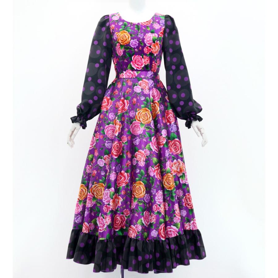 フラメンコ ローズ セットアップ パープル＆ブラック S-Lサイズ FBS-15 | 