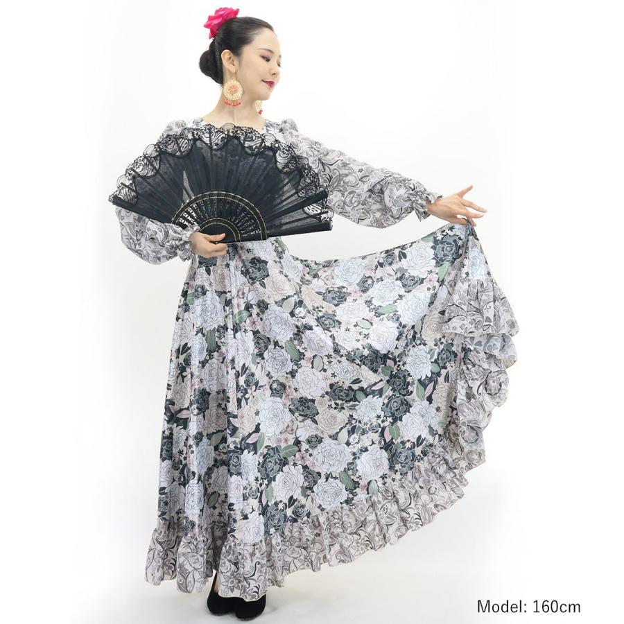 フラメンコ ローズ セットアップ ホワイト＆ベージュ S-Lサイズ FBS-17 |  | 02