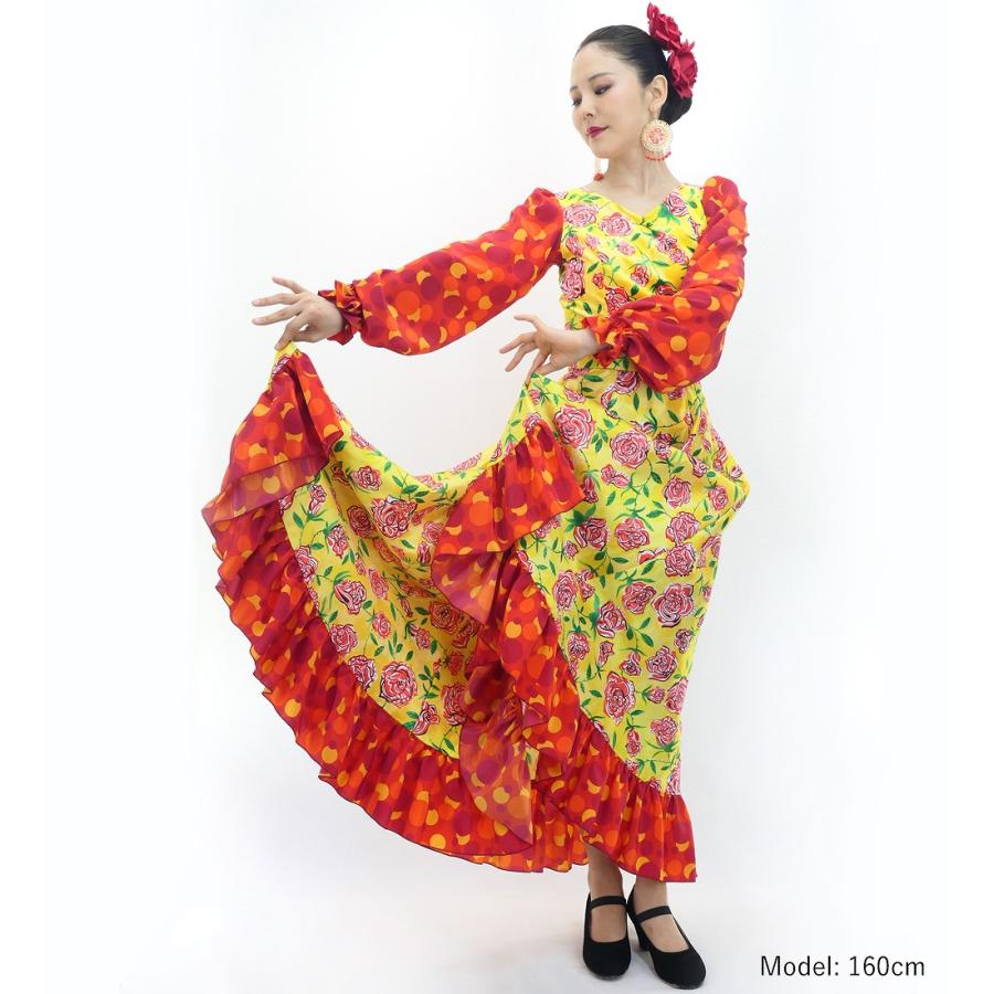 フラメンコ ローズペイズリー セットアップ イエロー＆オレンジ S-Lサイズ FBS-20 |  | 02