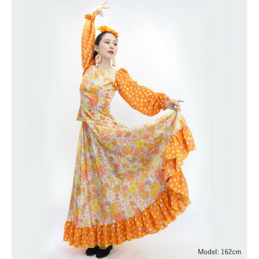 フラメンコ モダンフラワー セットアップ ブルー×オレンジ S-Lサイズ FBS-21 |  | 02