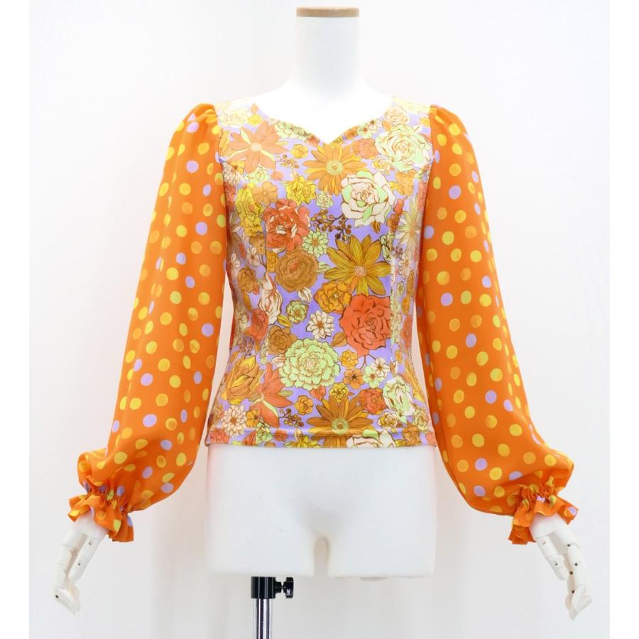 フラメンコ モダンフラワー セットアップ ブルー×オレンジ S-Lサイズ FBS-21 |  | 04