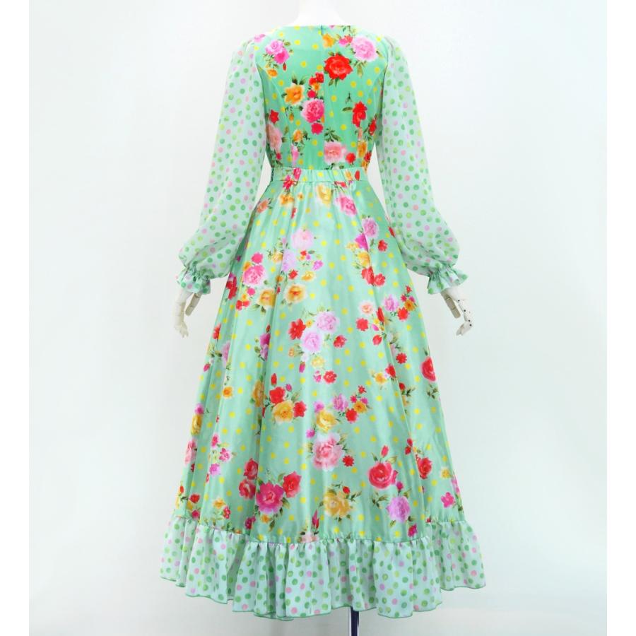 フラメンコ ローズ＆カーネーション セットアップ ライトグリーン S-Lサイズ FBS-22 |  | 03