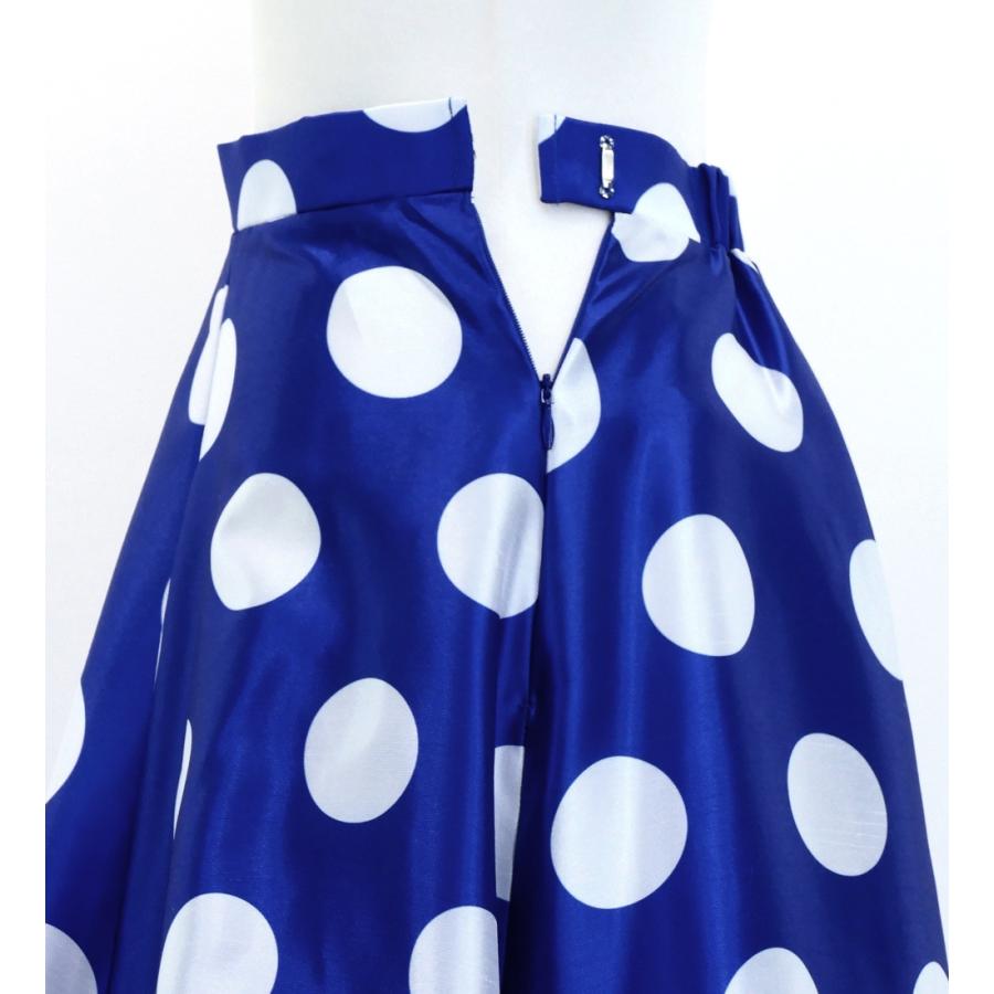 フラメンコ 水玉 セットアップ ブルー×ホワイト S-Lサイズ FBS-5