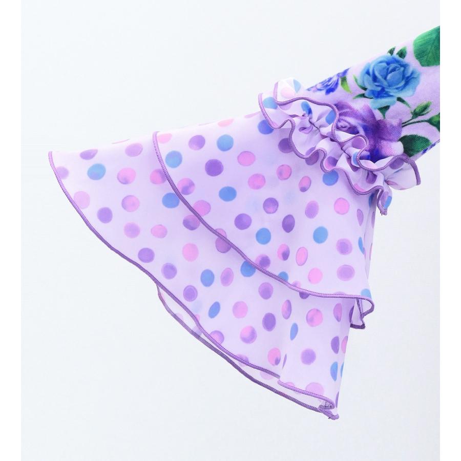 キッズ フラメンコ ベルベット フリル ワンピース ローズ ラベンダー 120・140サイズ FDp-6 |  | 07