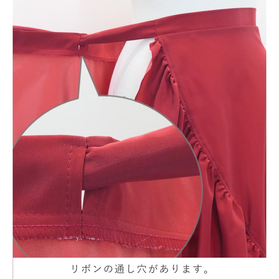 白地×水色縁取り　フラメンコ巻きスカート　シージョ　シージョ留め3点セット 白地×水色縁取り フラメンコ巻きスカート シージョ セット