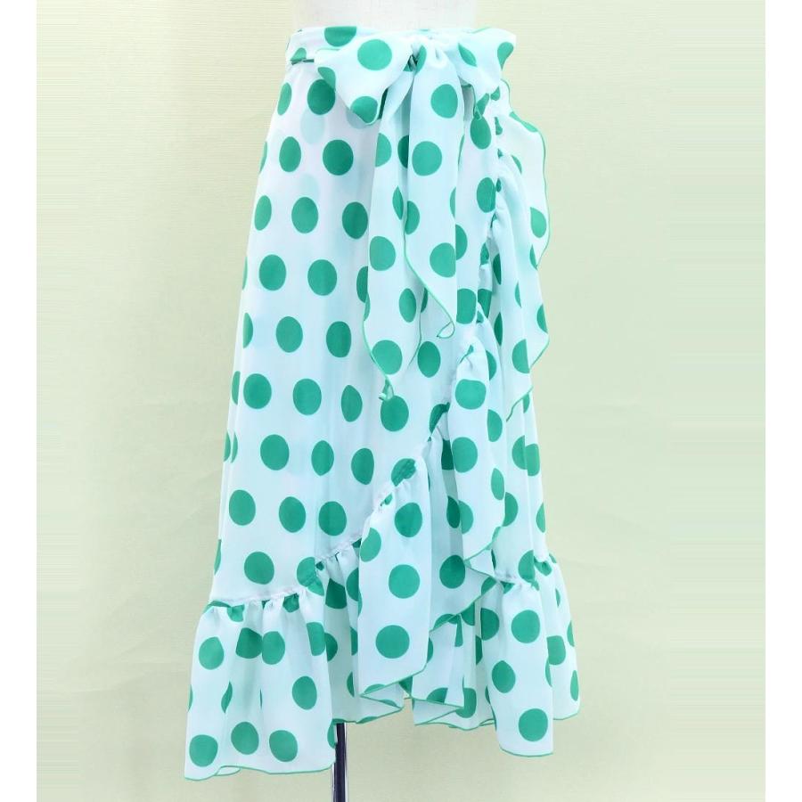 キッズ フラメンコ 巻きスカート 水玉 ホワイト×ターコイズブルー 120・140サイズ FMSp-2 |  | 04