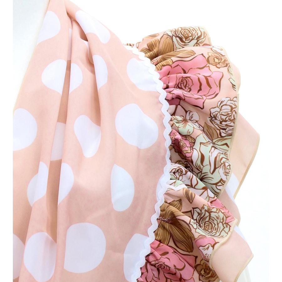 フラメンコ ピキージョ＆スカートセット モダンフラワー×水玉 ピンクベージュ S-Lサイズ FPS-10 |  | 04