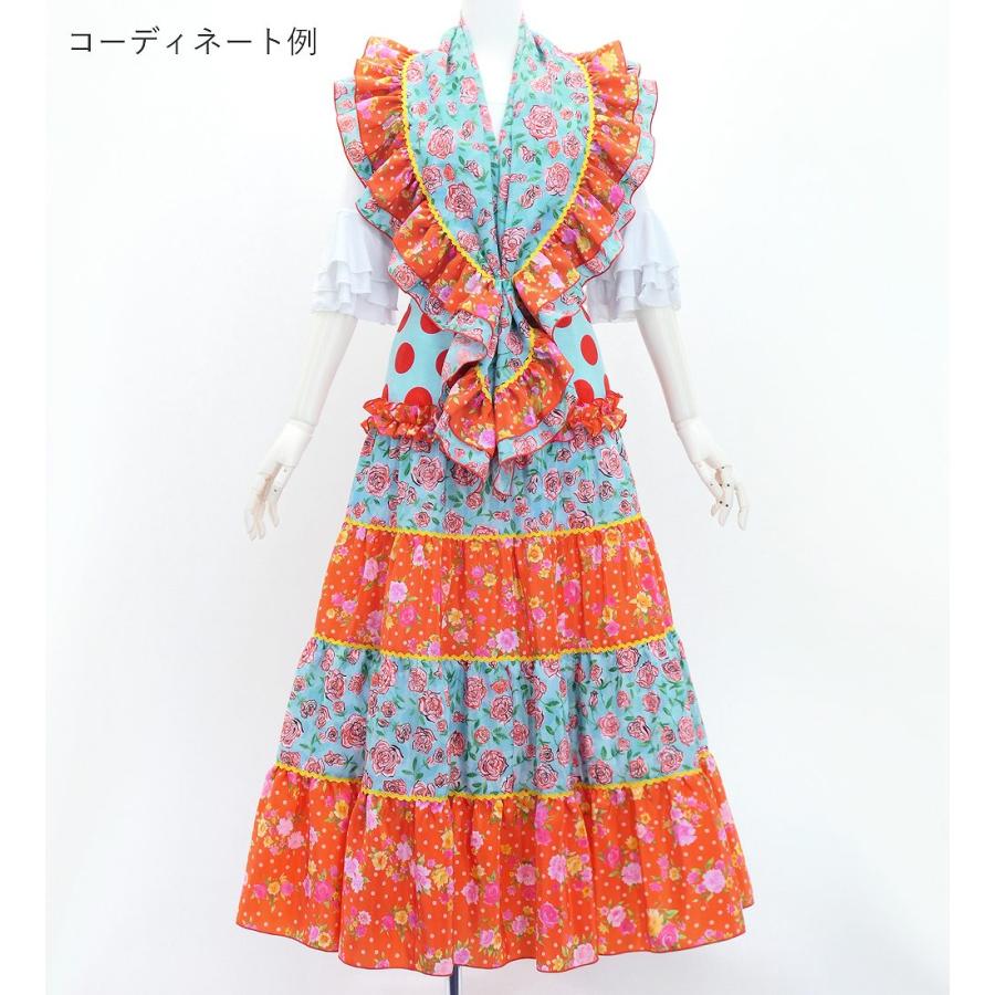 フラメンコ ピキージョ＆スカートセット 水玉×ローズ ライトブルー×レッド S-Lサイズ FPS-11 |  | 01