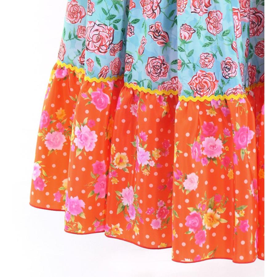 フラメンコ ピキージョ＆スカートセット 水玉×ローズ ライトブルー×レッド S-Lサイズ FPS-11 |  | 08