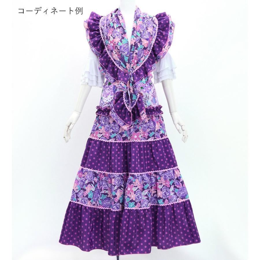 フラメンコ ピキージョ＆スカートセット ローズ×水玉 パープル S-Lサイズ FPS-12 |  | 01
