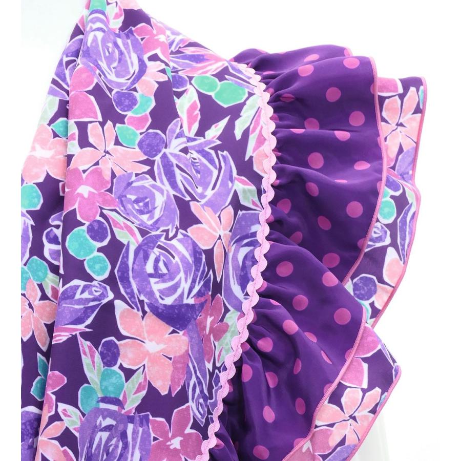 フラメンコ ピキージョ＆スカートセット ローズ×水玉 パープル S-Lサイズ FPS-12 |  | 04