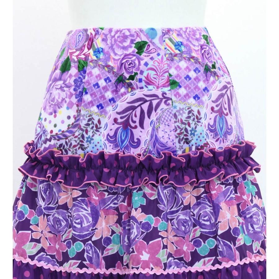 フラメンコ ピキージョ＆スカートセット ローズ×水玉 パープル S-Lサイズ FPS-12 |  | 07