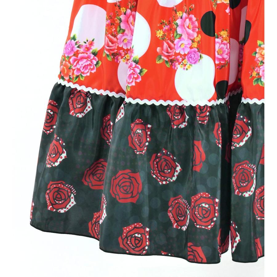 フラメンコ ピキージョ＆スカートセット ローズ×水玉 レッド×ブラック S-Lサイズ FPS-13 |  | 08