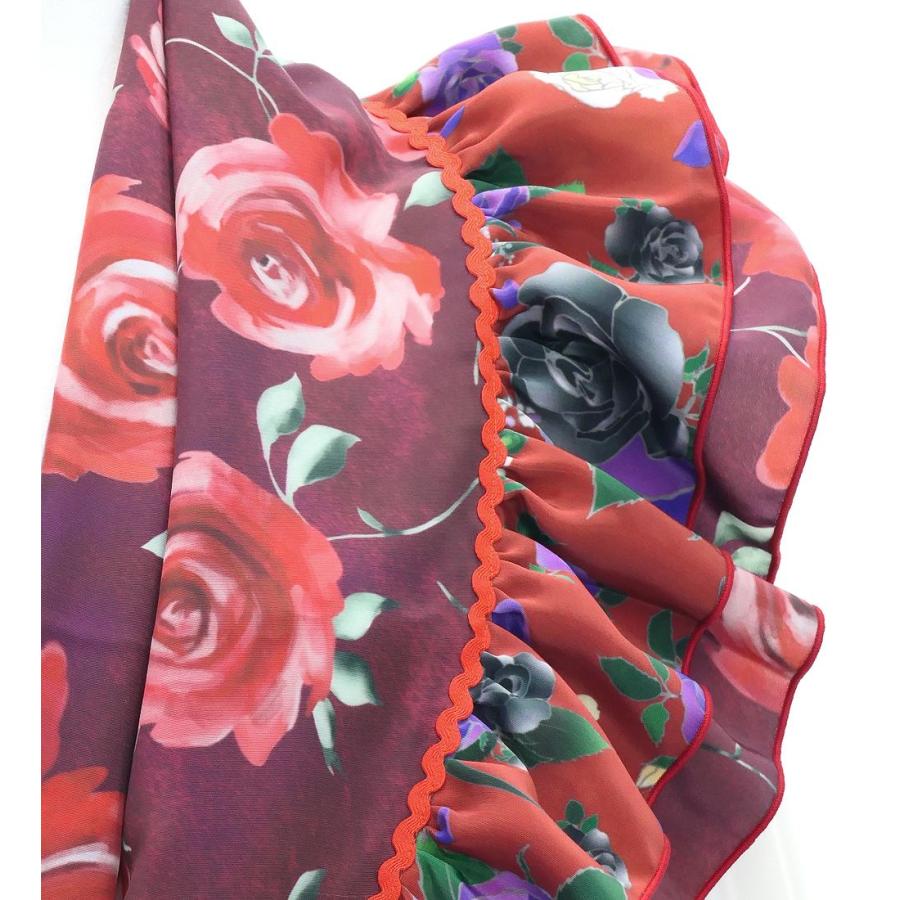 フラメンコ ピキージョ＆スカートセット ローズ ワイン S-Lサイズ FPS-15 |  | 04