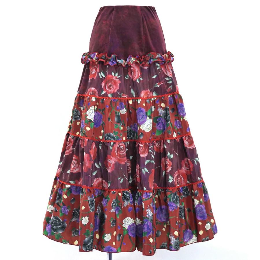 フラメンコ ピキージョ＆スカートセット ローズ ワイン S-Lサイズ FPS-15 |  | 05