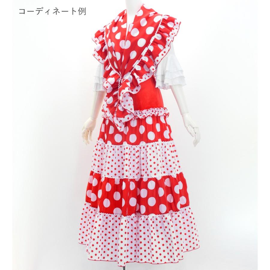 フラメンコ ピキージョ＆スカートセット 水玉 レッド×ホワイト S-Lサイズ FPS-2 |  | 02