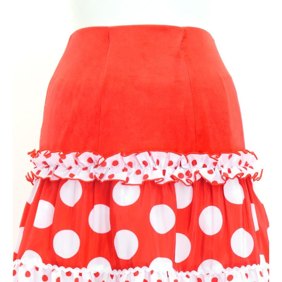 フラメンコ ピキージョ＆スカートセット 水玉 レッド×ホワイト S-Lサイズ FPS-2 |  | 07