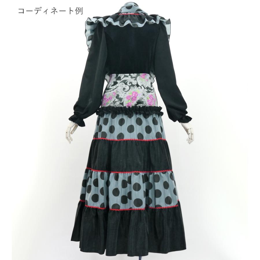 フラメンコ ピキージョ＆スカートセット ペイズリー×水玉 ブラック S-Lサイズ FPS-5 |  | 03