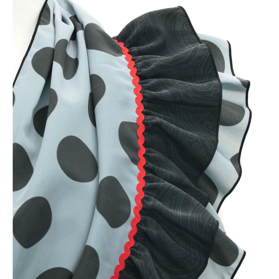 フラメンコ ピキージョ＆スカートセット ペイズリー×水玉 ブラック S-Lサイズ FPS-5 |  | 04