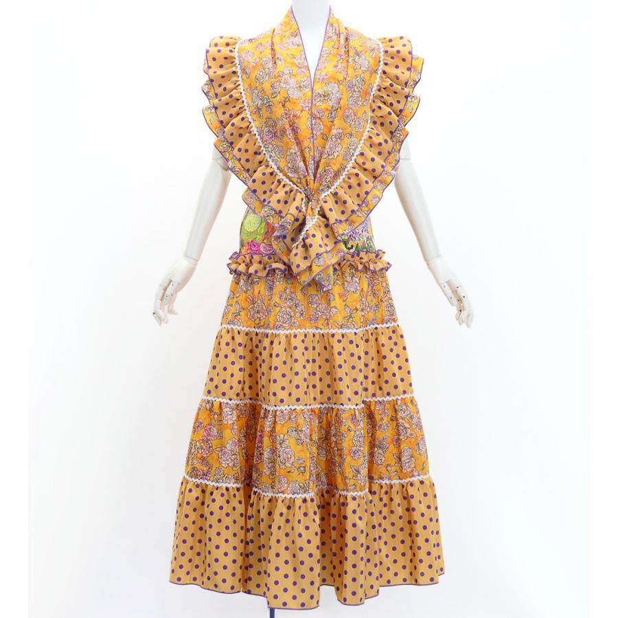 フラメンコ ピキージョ＆スカートセット ローズ×水玉 オレンジ S-Lサイズ FPS-6 | 