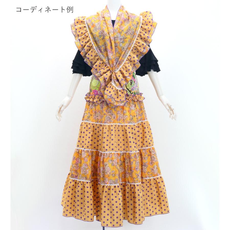 フラメンコ ピキージョ＆スカートセット ローズ×水玉 オレンジ S-Lサイズ FPS-6 |  | 01