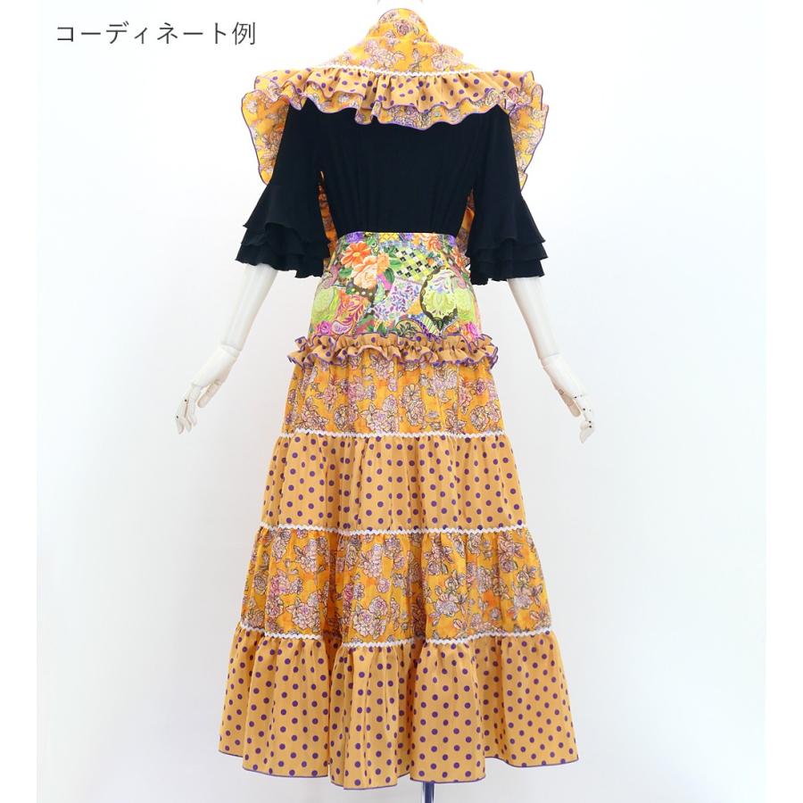 フラメンコ ピキージョ＆スカートセット ローズ×水玉 オレンジ S-Lサイズ FPS-6 |  | 03