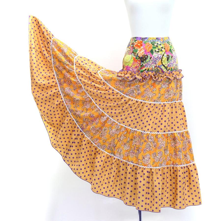 フラメンコ ピキージョ＆スカートセット ローズ×水玉 オレンジ S-Lサイズ FPS-6 |  | 06