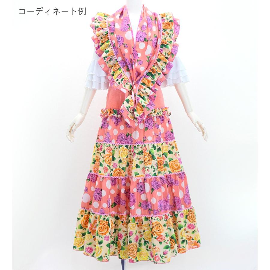 フラメンコ ピキージョ＆スカートセット ローズ ピンク×ベージュ S-Lサイズ FPS-8 |  | 01