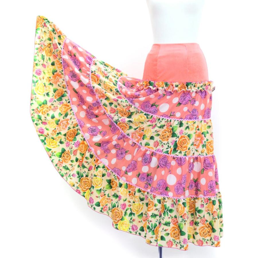 フラメンコ ピキージョ＆スカートセット ローズ ピンク×ベージュ S-Lサイズ FPS-8 |  | 06