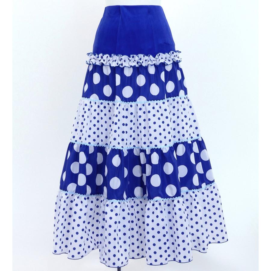 フラメンコ ピキージョ＆スカートセット 水玉 ブルー×ホワイト S-Lサイズ FPS-9 |  | 05